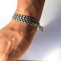 BALL CHAIN RAP BRACELET/ OVAL  sale