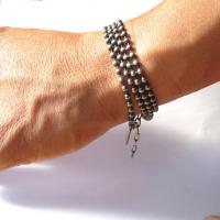 BALL CHAIN RAP BRACELET/ ROUND