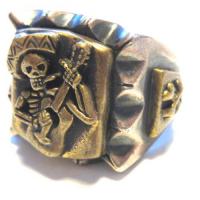 mexican skull ring     #17  sale